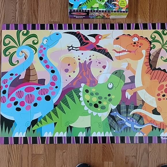 Dinosaur Floor Puzzle by Melissa & Doug - Picture 2 of 3